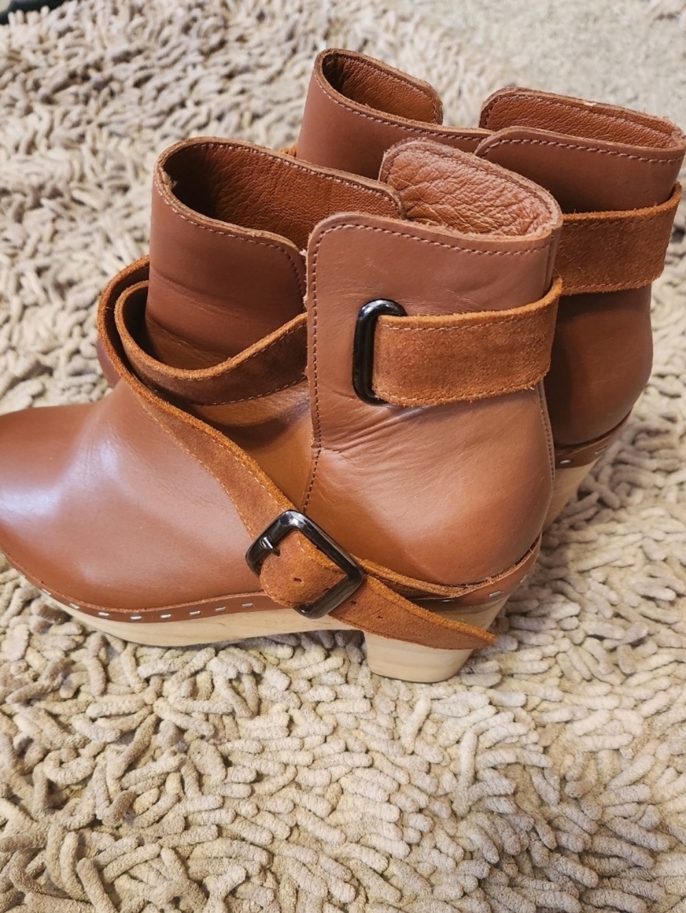 Free People Brown Heeled Boots